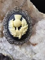 Thistle Cameo Necklace (large)