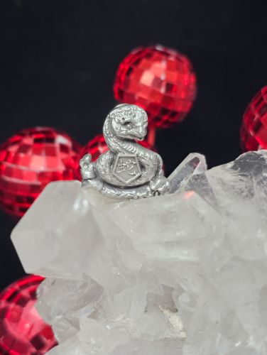 Year of the Snake - Hyss the hand-cast pewter snake pin