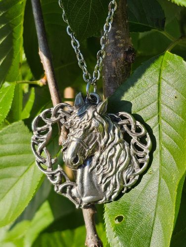 For the Love of Horses - Pewter Horse Necklace
