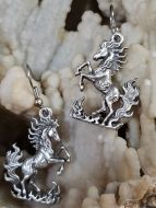 Year of the Fire Horse - Pewter Earrings