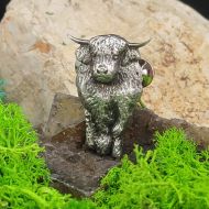 Highland Coo Pewter Pin