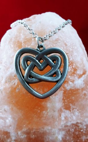Celtic Knot in Heart Necklace