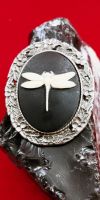 Dragonfly Cameo Brooch