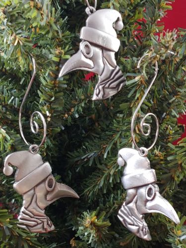 Plague Doctor Ornament SET OF 3