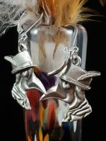 Plague Doctor of Love (Classic Romance) Lever back Earrings