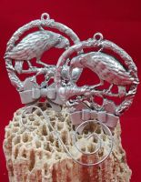 Raven Christmas Ornament Set of 2