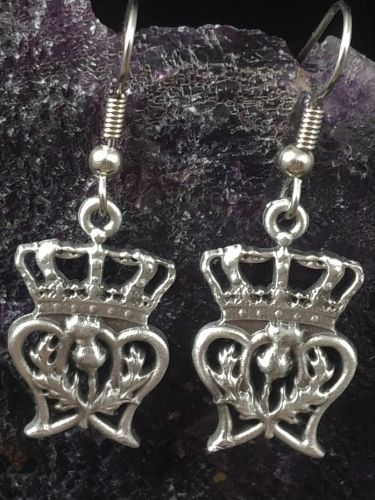 Thistle and Crown Luckenbooth Earrings