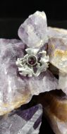 Thistle with Amethyst Crystal Pin